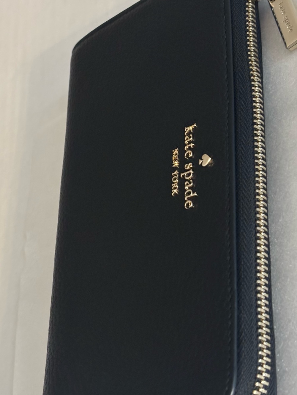 kate spade New York Large Black Slim L-Zip Wallet - Picture 3 of 10